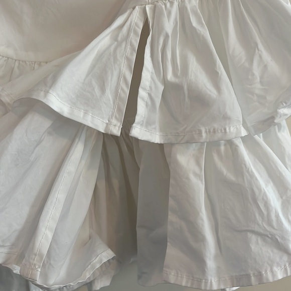 Mable Ruffle Mini Skirt White Coquette Feminine Girly L Cotton Sweet - Picture 7 of 7